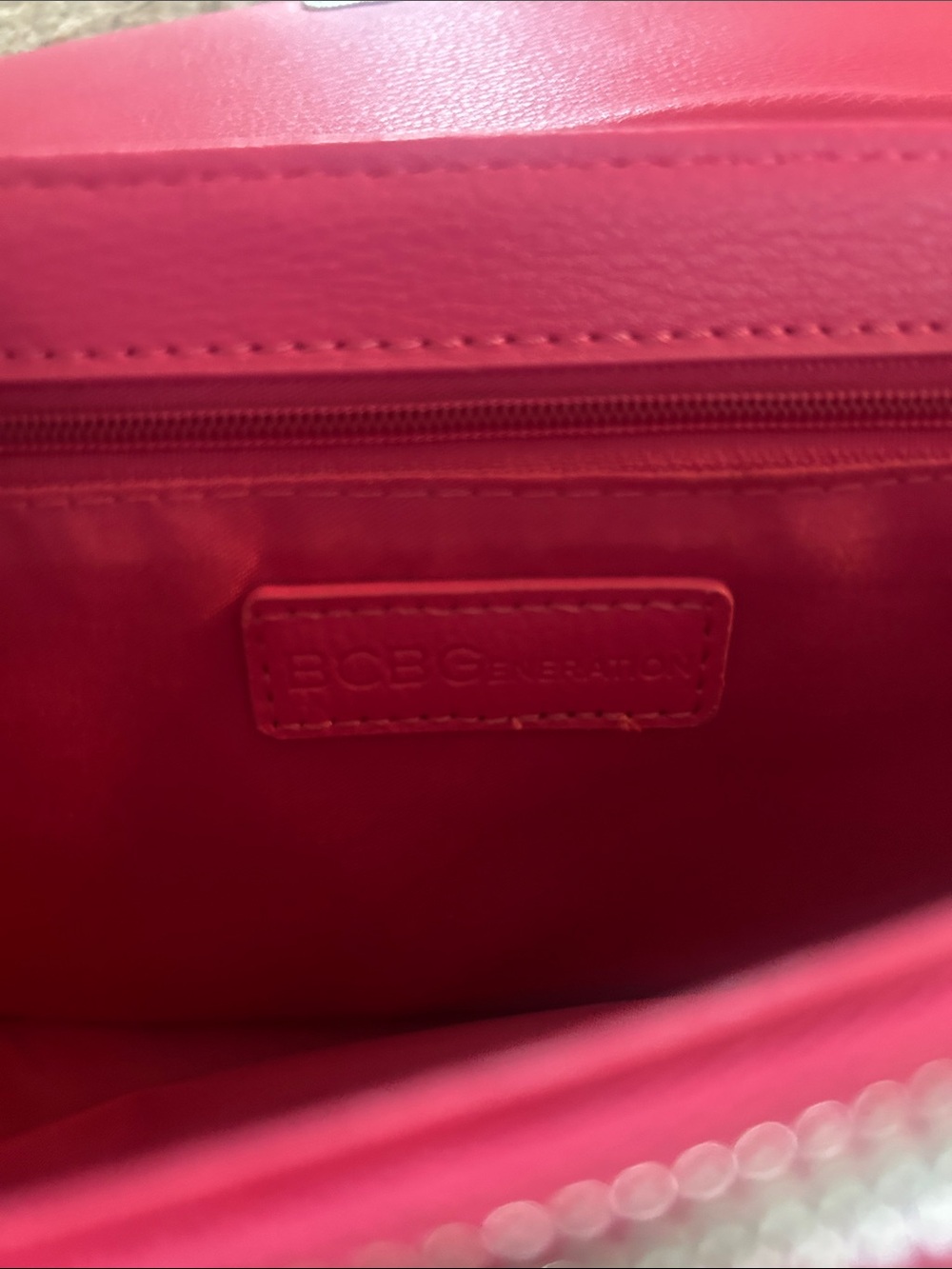 BCBGeneration Pink Leather Shoulder Bag - Picture 5 of 8